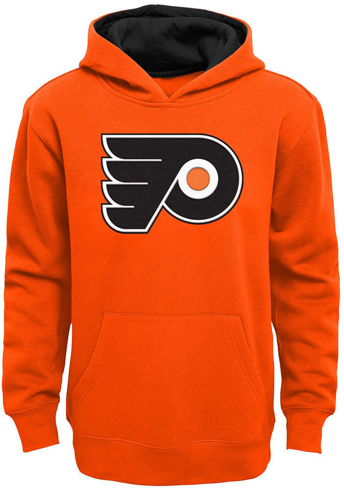 Philadelphia Flyers Boys Orange Prime Long Sleeve Hooded Sweatshirt