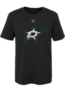 Dallas Stars Boys Black Primary Logo Short Sleeve T-Shirt