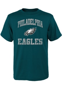 Philadelphia Eagles Youth Midnight Green Power Short Sleeve T-Shirt