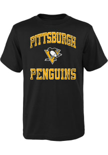 Pittsburgh Penguins Youth Black Power Short Sleeve T-Shirt