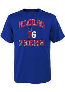 Philadelphia 76ers Youth Blue Power Short Sleeve T-Shirt