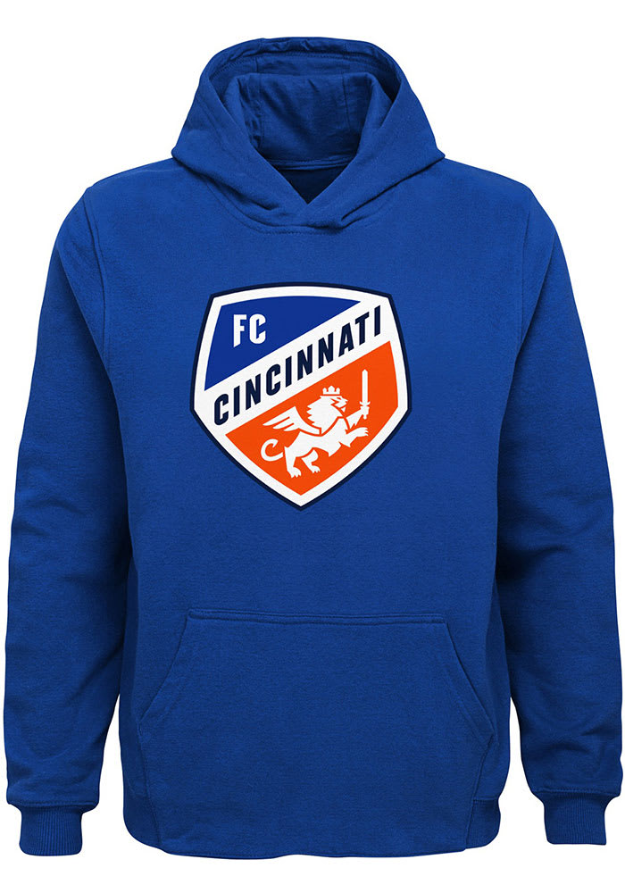 FC Cincinnati Youth Blue Primary Logo Long Sleeve Hoodie