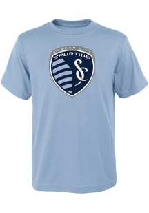 Sporting Kansas City Youth Light Blue Primary Logo Short Sleeve T-Shirt