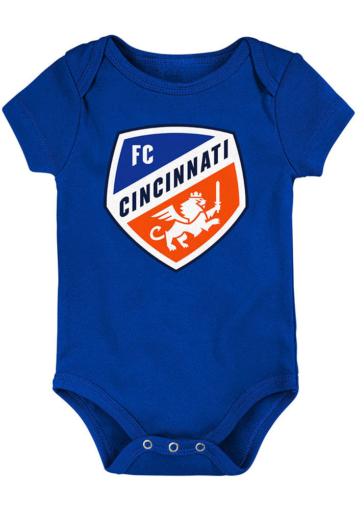 FC Cincinnati Baby Blue Primary Logo Short Sleeve One Piece