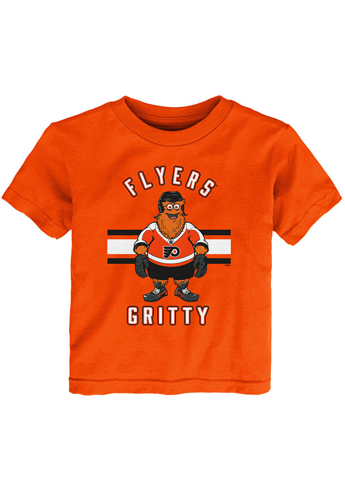 Outerstuff Gritty Philadelphia Flyers Youth Orange Replica Hockey Jersey, Orange, 100% POLYESTER, Size S/M, Rally House