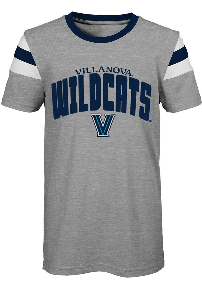 Villanova Wildcats Youth Grey Game Daze Short Sleeve Fashion T-Shirt