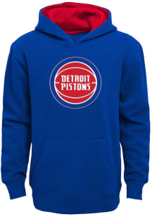 Detroit Pistons Youth Blue Prime Long Sleeve Hoodie