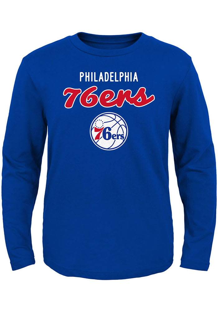 Philadelphia 76ers Toddler Blue Big Game Long Sleeve T-Shirt