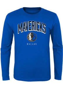 Dallas Mavericks Youth Blue Dunked Long Sleeve T-Shirt