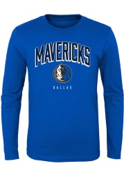 Dallas Mavericks Youth Blue Dunked Long Sleeve T-Shirt