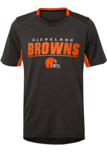 Cleveland Browns Youth Brown Static Short Sleeve T-Shirt