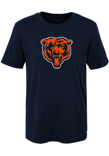 Chicago Bears Boys Navy Blue Primary Short Sleeve T-Shirt