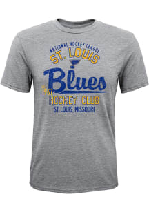 St Louis Blues Youth Grey Ice Traditions Short Sleeve Fashion T-Shirt