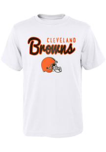 Cleveland Browns Youth White Big Game Short Sleeve T-Shirt