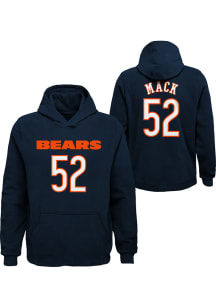 Khalil Mack Outer Stuff Chicago Bears Youth Mainliner Name and Number Long Sleeve Player Hoodie ..