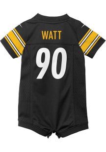 TJ Watt Pittsburgh Steelers Baby Black Nike Romper Football Jersey
