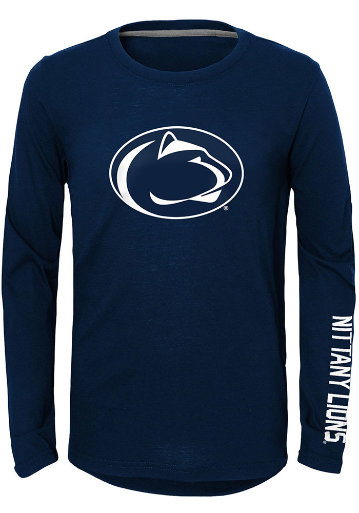 Penn State Nittany Lions Youth Navy Blue Trainer Long Sleeve T-Shirt