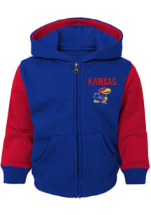 Kansas Jayhawks Toddler Stadium Long Sleeve Full Zip Sweatshirt - Blue