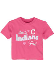 Cleveland Indians Baby Pink Girly Fan Short Sleeve One Piece