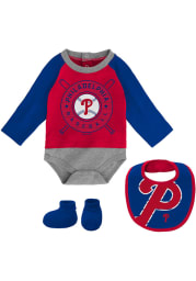 Philadelphia Phillies Baby Red Dugout Dude Set One Piece with Bib