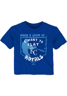 Kansas City Royals Infant When I Grow Short Sleeve T-Shirt Blue