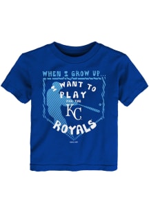 Kansas City Royals Toddler Blue When I Grow Short Sleeve T-Shirt
