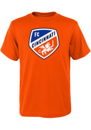 FC Cincinnati Youth Orange Primary Logo Short Sleeve T-Shirt