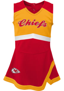 Kansas City Chiefs Girls Red Cheer Captain Cheer Dress Set