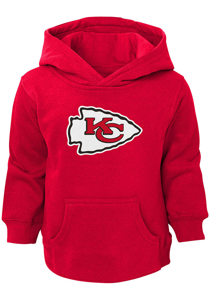 Kansas City Chiefs Toddler Fan Gear Primary Logo Pullover Hoodie - Red