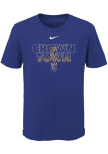 Nike Kansas City Royals Youth Blue City Highlight Short Sleeve T-Shirt