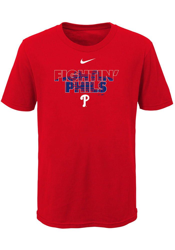 Youth Philadelphia Phillies Aaron Nola Majestic Red Player Name & Number T- Shirt