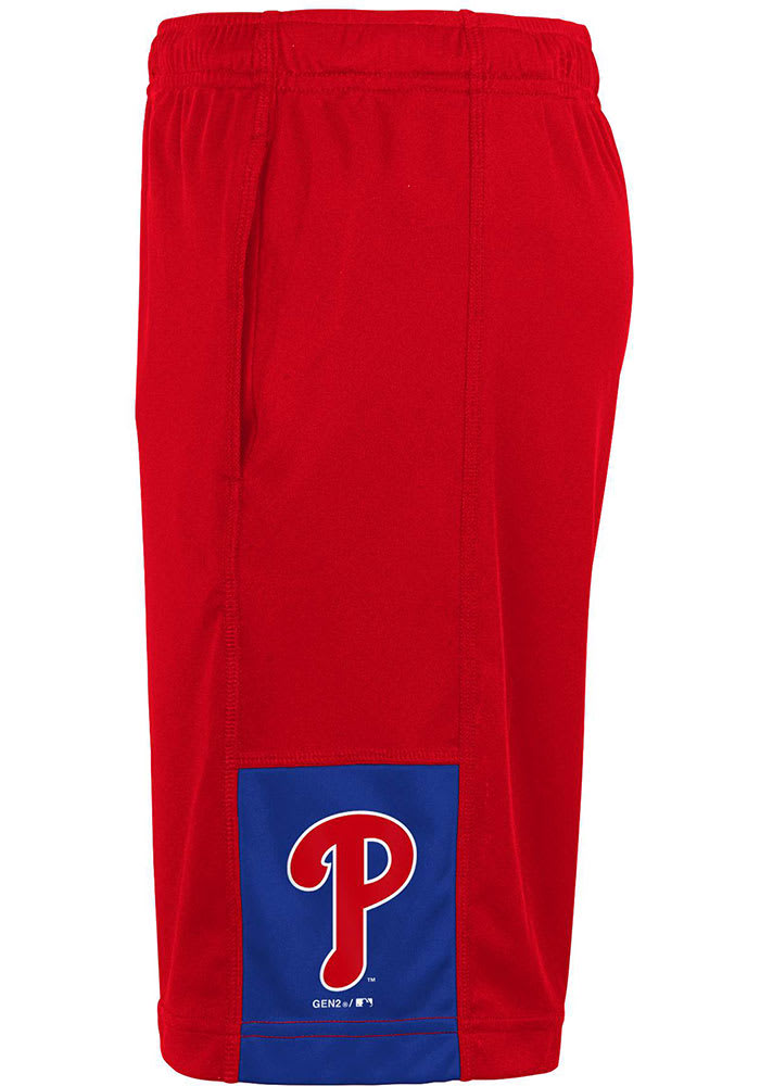 Philadelphia Phillies Youth Red Infield Play Shorts