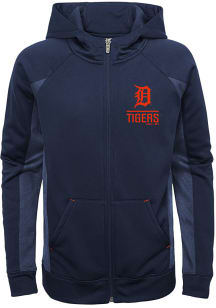 Detroit Tigers Youth Navy Blue No Glory, No Story Long Sleeve Full Zip Jacket