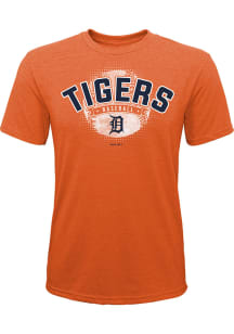 Detroit Tigers Youth Orange Americas Past Time Short Sleeve Fashion T-Shirt