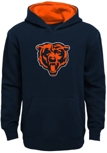Chicago Bears Youth Navy Blue Prime Long Sleeve Hoodie