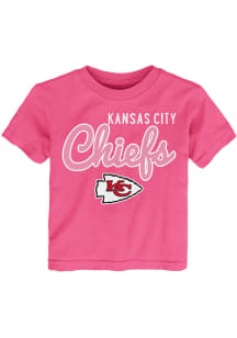 Kansas City Chiefs Girls Pink Big Game Short Sleeve T-Shirt