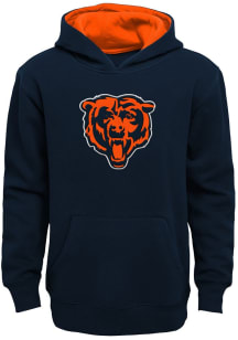 Chicago Bears Boys Navy Blue Prime Long Sleeve Hooded Sweatshirt