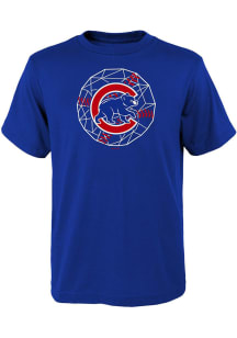 Chicago Cubs Youth Blue Digi Ball Short Sleeve T-Shirt
