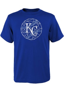 Kansas City Royals Youth Blue Digi Ball Short Sleeve T-Shirt