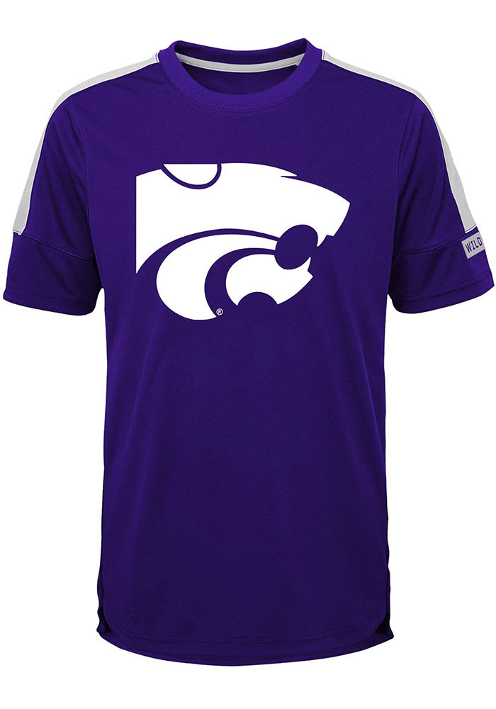 K-State Wildcats Boys Purple Power Short Sleeve T-Shirt