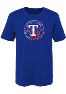 Texas Rangers Youth Blue Digi Ball Short Sleeve T-Shirt