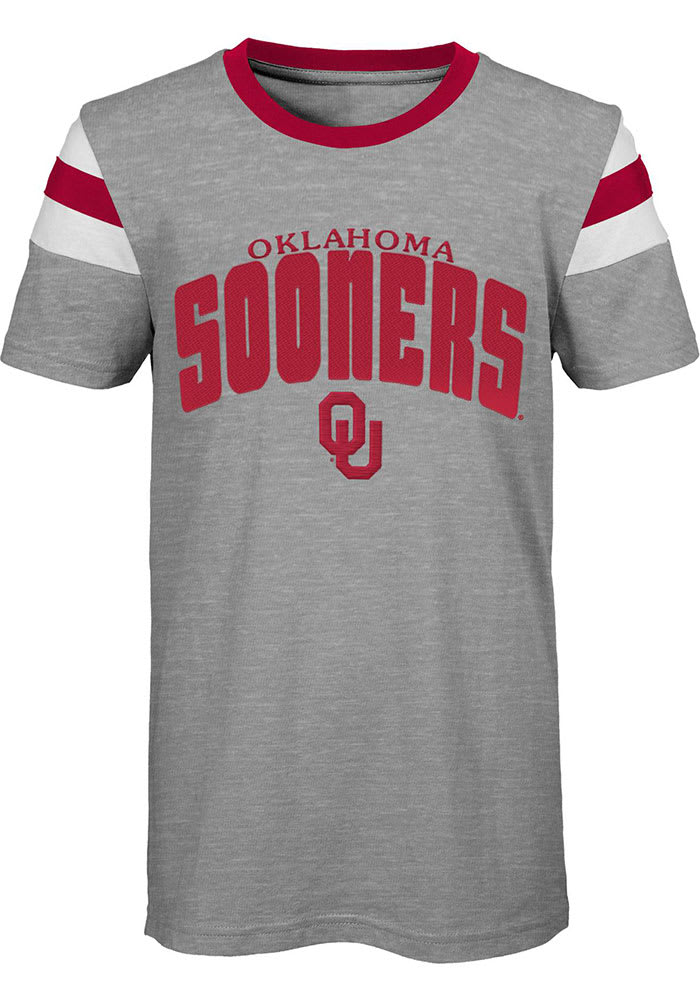 Oklahoma Sooners Youth Grey Game Daze Short Sleeve Fashion T-Shirt