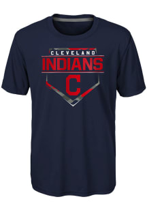 Cleveland Indians Boys Navy Blue Eat My Dust Short Sleeve T-Shirt