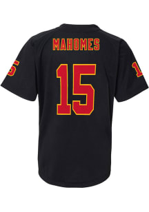 Patrick Mahomes  Kansas City Chiefs Boys Black V-Neck Short Sleeve T-Shirt