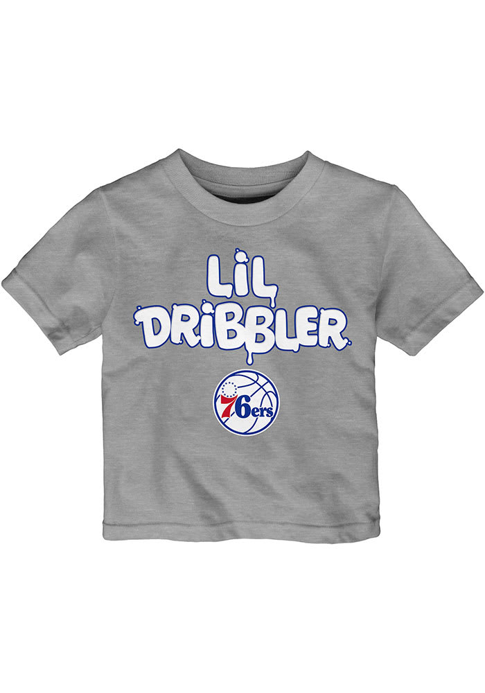 Philadelphia 76ers Infant Lil Dribbler Short Sleeve T-Shirt Grey