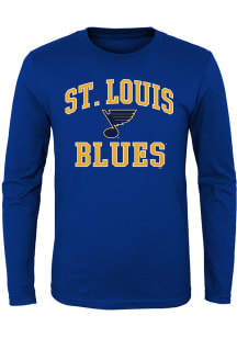 St Louis Blues Toddler Blue #1 Design Long Sleeve T-Shirt