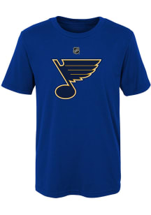 St Louis Blues Boys Blue Primary Logo Short Sleeve T-Shirt