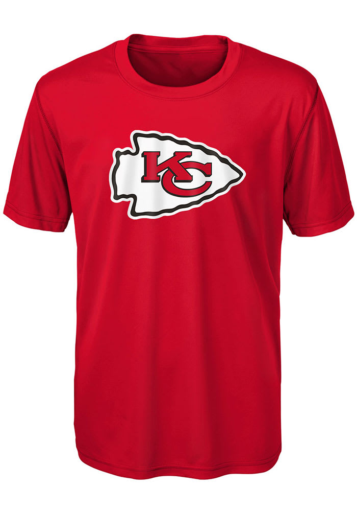 Kansas City Chiefs Boys Red Primary Logo Short Sleeve T-Shirt