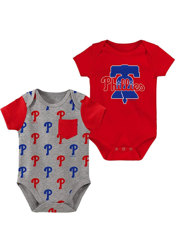 Phillies Philadelphia Phillies Light Blue Baby Home Team One Piece