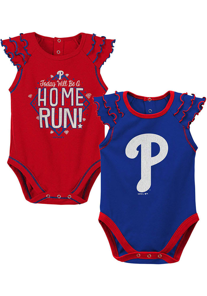 Philadelphia Phillies Baby Red Shining All Star Set One Piece